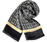 UK_Stone Men 100% Pure Silk Scarf Paisley Polka Dot Vintage Pattern Double Layer Gentlemen