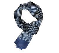 UK_Stone Men 100% Pure Silk Scarf Vintage Classic Pattern Double Layer Printed (#4 wine red)