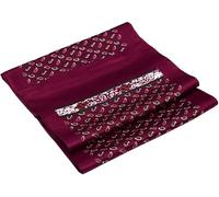 UK_Stone Men 100% Pure Silk Scarf Vintage Classic Pattern Double Layer Printed (#14 wine red)