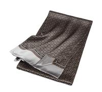 UK_Stone Men 100% Pure Silk Scarf Vintage Classic Pattern Double Layer Printed (#2 grey)