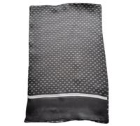 UK_Stone Men's 100% Silk Scarf, Vintage Pattern, Small block pattern grey, One Size