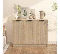 UK Storage Highboard Side Cabinet Engineered Wood Sideboard Cupboard Home vidaXL