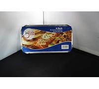 Uk Store 100 x ALUMINIUM FOIL FOOD CONTAINERS Large + LIDS No6a Order before 12 noon for same day dispatch weekdays only,L 20cm x W 10cm x D 6cm (approx).