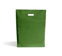 UK Store Large Harrods Green Plastic Boutique Gift Shop Carrier Bags - 38cm x 46cm + 7cm x (30)