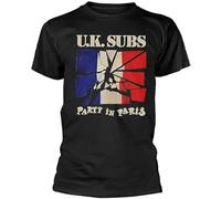 UK Subs 'Party in Paris' T Shirt Men's Male Black L
