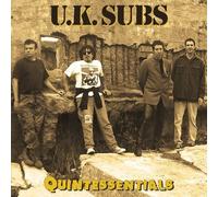 U.K. Subs - Quintessentials Ltd. Yellow w/ Black - Splattered Vinyl
