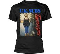 UK Subs 'Tomorrows Mens T-Shirt Punk Charlie Harper Colour20 Size L Black
