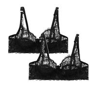 Uk Super Sexy Women Bras Lace See Through Lingerie Underwire Bra Ladies Bras Underwired Pack Of 2 Underwear Sheer Mesh Lingerie Unpadded Ultra Thin Bralette With Adjustable Straps Bralattes
