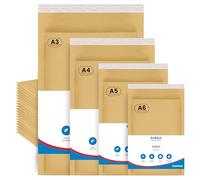 UK SUPPLIES LIMITED A3 A4 A5 A6 (Pack of 20 50 100) Gold Bubble Padded Envelopes Peal & Seal Ideal for Mailing Goods Packaging Bags Bubble Envelopes Parcel Mailers A4(230mm x 340mm) Pack of 50