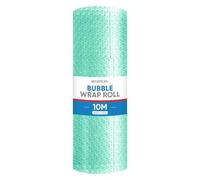 UK SUPPLIES LIMITED Green Biodegradable Bubble Wrap Roll (Pick Any Size 300MM to 1000MM) Lightweight Packing Wrap for Shipping, Moving House & Storage, Protective Packaging Roll, 1000MM x 10M