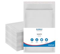 UK SUPPLIES LIMITED Padded White Bubble Envelopes (Pick Size & Qty) Peal & Seal Packaging Bags Bubble Mailers Postal Wrap Envelopes Parcel Mailers Ideal for Mailing Goods A5(180mm x 265mm) Pack of 10