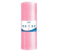 UK SUPPLIES LIMITED Pink Anti Static Bubble Wrap Roll (Pick Any Size), Protective Cushion Packaging for Electronics, Packing, Storage & Shipping Lightweight Shock Absorbing Wrap 750MM x 10M