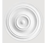 Uk Suspended Ceilings Doppler Circolare Premium Polyurethane Resin Ceiling Rose Medallion - Durable Lightweight Easy Fix - 800mm