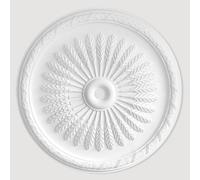 Uk Suspended Ceilings Frecce Piumate Premium Polyurethane Resin Ceiling Rose Medallion - Durable Lightweight Easy Fix - 915mm
