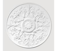 Uk Suspended Ceilings Imperial Iris Premium Polyurethane Resin Ceiling Rose Medallion - Durable Lightweight Easy Fix - 840mm