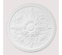 Uk Suspended Ceilings Regal Rose Bud Premium Polyurethane Resin Ceiling Rose Medallion - Durable Lightweight Easy Fix - 820mm