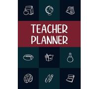 UK Teacher Planner: Undated Lesson Planning Diary | A4 (210 x 297 mm) | Weekly & Monthly Agenda | 7 Subjects/Periods, Days Horizontally Across the Top | For Primary/Secondary School & Homeschooling