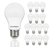 Uk Timple E27 LED Light Bulb, High Brightness, Daylight 6500K, 9W Bulb = 90W Halogen, A60 Cap GLS 980LM 86% Energy Saving Lightbulbs, Non-Dimmable, Ra ≥ 80-25000hrs Life - Pack of 15