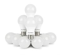 Uk Timple E27 LED Light Bulb, High Brightness, Daylight 6500K, 9W Bulb = 90W Halogen, A60 Cap GLS 980LM 86% Energy Saving Lightbulbs, Non-Dimmable, Ra ≥ 80-25000hrs Life - Pack of 10