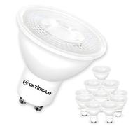 Uk Timple GU10 LED Light Bulb, High Brightness, Cool White 4000K, 6W Bulb = 60W Halogen, MR16 Cap GLS 510LM 86% Energy Saving Lightbulbs, Flicker-Free, Non-Dimmable, Ra ≥ 80 25000hrs Life - 10 Pack