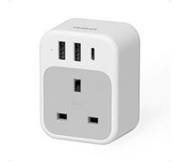 UK to Australia Plug Adapter, TESSAN Australian Plug Adaptor from UK with 1 USB C and 2 USB A, 4 in 1 Australia Travel Adapter, New Zealand Travel Adaptor for NZ, Argentina, China, Fiji