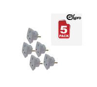 UK to Cape Verde Channel Islands Travel Adaptor Plug 2 Pin Adapter CE Approved