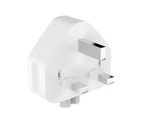 UK to European Plug Adaptor 2 Pcs Mac AC EU Travel Charger Converter Spare Connector Replace Plugs for A-pple Macbook Ipod Iphone I-pad Universal Power Adapter Traveling in Europe White