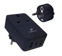 UK to US Plug Adaptor,USA Travel Adapter 20W USB C Fast Charger,UK to USA Plug Adapter with 2 USB Ports and 1 Type C for USA Mexico Canada Thailand and More (type B)