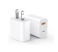 UK to USA Plug Adapter 20W 2 Port USB C & USB A Charger, American Travel Adapter for US/Canada/Mexico/Japan, Compact Wall Charger for iPhone Samsung Shaver Toothbrush
