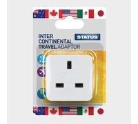 UK To USA Plug Travel Adaptor, White One Size