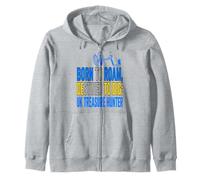 UK Treasure Hunter Metal Detecting Roam Digging Fun Zip Hoodie