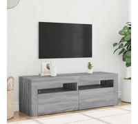 UK TV Cabinet TV Stand with LED Lights Entertainment Centre Media TV Unit vidaXL