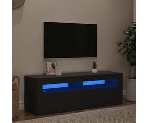 UK TV Cabinet TV Stand with LED Lights Entertainment Centre Media TV Unit vidaXL