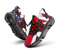 UK U.S. Canada Flag Men's Running Shoes Walking Sneakers