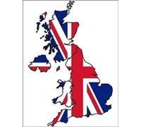 UK UNION FLAG MAP A4 VE DAY 75 YEARS PREMIUM EDIBLE ICING CAKE TOPPER KINGDOM D1