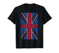 UK Union Jack British City Typography Word Art T-Shirt