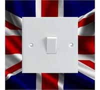 UK Union Jack Flag Electrical Light Switch Surround Printed Vinyl Wall English England Sticker