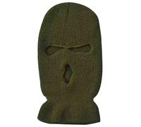 UK-UNIQUE 3-Hole Knitted Full Face Cover Winter Warm Neon Balaclava Mask Hat,Black Phoenix Warrior Hat,Black (Green)