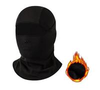 UK-UNIQUE Balaclava Face Mask - Breathable Lightweight Ski Motorcycle Helmet Racing Cycling Multi-Purpose Balaclavas - Unisex Men Women Kids Boys Girls (Fleece Black)