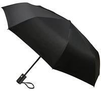 UK-UNIQUE Windproof Travel Umbrella - Compact, Light, Automatic, Strong and Portable - Wind Resistant, Small Folding Backpack Umbrella for Rain - For Men and Women (Black.)