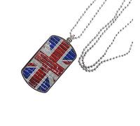 UK United Kingdom British Brick Flag Dog Tag id tags for people