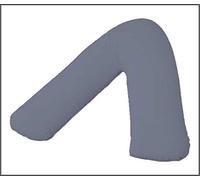 UK V SHAPED PILLOW CASE COVER PREGNANCY MATERNITY ORTHOPAEDIC SUPPORT NURSING (Grey) by Plain Bedding
