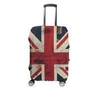 UK Vintage British Flag Travel Luggage Cover Washable Anti-Scratch Baggage Suitcase Protector XL