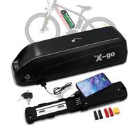 (UK Warehouse) 48V 15Ah Ebike Battery Large Capacity Lithium Ion with 4 Pin Connector USB Port 30A BMS 2A Charger Safe Lock LED Indicator for 150W -1000W Electric Bike Motor