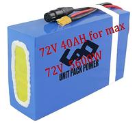 (UK Warehouse) 72V 40AH Ebike Battery for 72V 5000W 4000W 3000W 2500W 2000W 1500W 1000W Ebike, Go-kart, Scooter, Waterproof Lithium Battery Pack with Charger