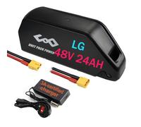 (UK Warehouse) Ebike Battery 48V 24AH LG4800cell with Charger, Lithium Electric Bike Battery for Ebike, Scooter 48v 1800W 1500W 1000W 750W 500W Motor
