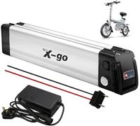 (UK Warehouse) Ebike Battery with Charger, 36V 10AH Lithium Electric Bike Battery for 350W 250W 200W Electric Bicycles Motor (36V 10AH 2 Pin)