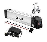 (UK Warehouse) Ebike Battery with Charger, 48V 36V 24V 10AH 13AH Lithium Electric Bike Battery for 750W 350W 250W Electric Bicycles Motor (48V 13AH 2 Pin)