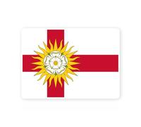 UK West Riding, Yorkshire, British Earl Flag Sticker (Small 10cm x 7cm)