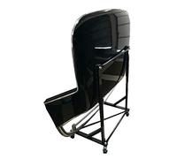 UK Wholesale UKW-050BAD14 Powder Coated Hardtop Stand With Locking Wheels & Securing Strap Black (with FREE Universal Cover Grey) - To Fit Triumph Stag Hardtops